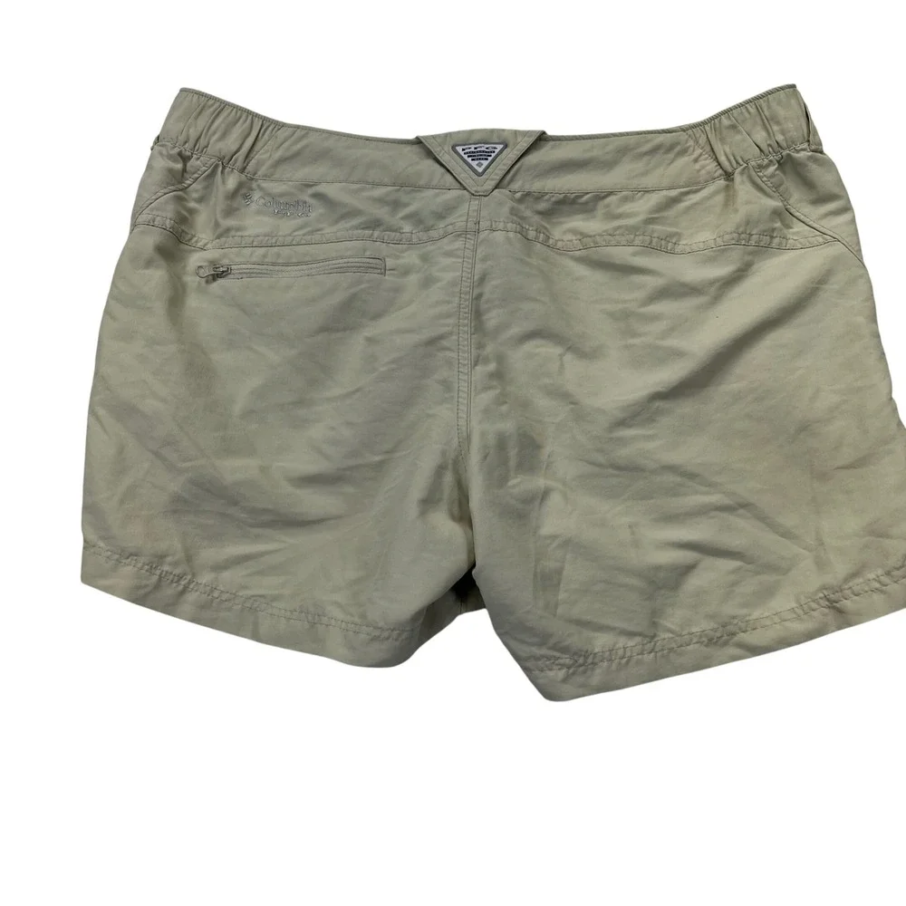 Columbia PFG Women's XL‎ Tan Omni-Shade Nylon Hiking Outdoor Utility Gorpcore
